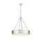 Z-Lite Anders Chandelier, 3-Light, 22 In.W x 4 In.H, Polished Nickel/marbling 1944P22-PN-LED - alternate 1